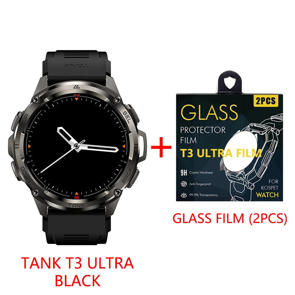 2024 NEW TANK T3 Ultra GPS Smart Watches For Men Women Waterproof Fitness Digital Bluetooth Watches
