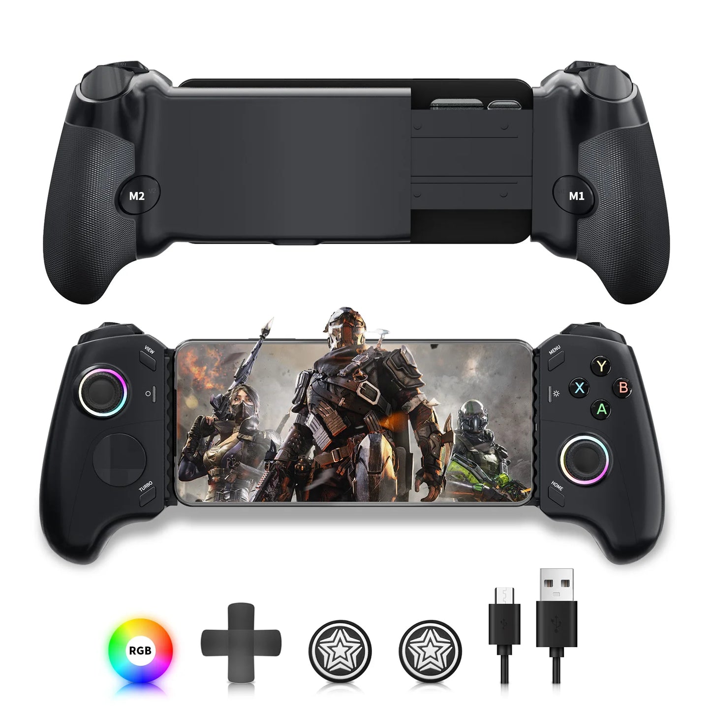 AceGamer Mobile Gaming Controller USB C Hall Joysticks