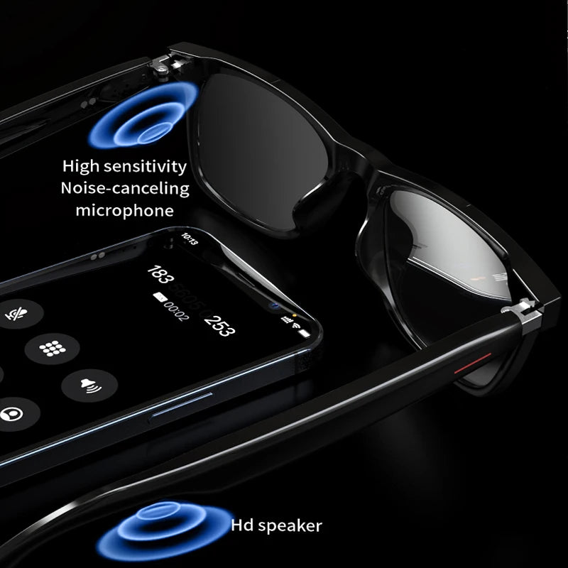 New Smart Wireless Bluetooth Glasses for Music and Calls