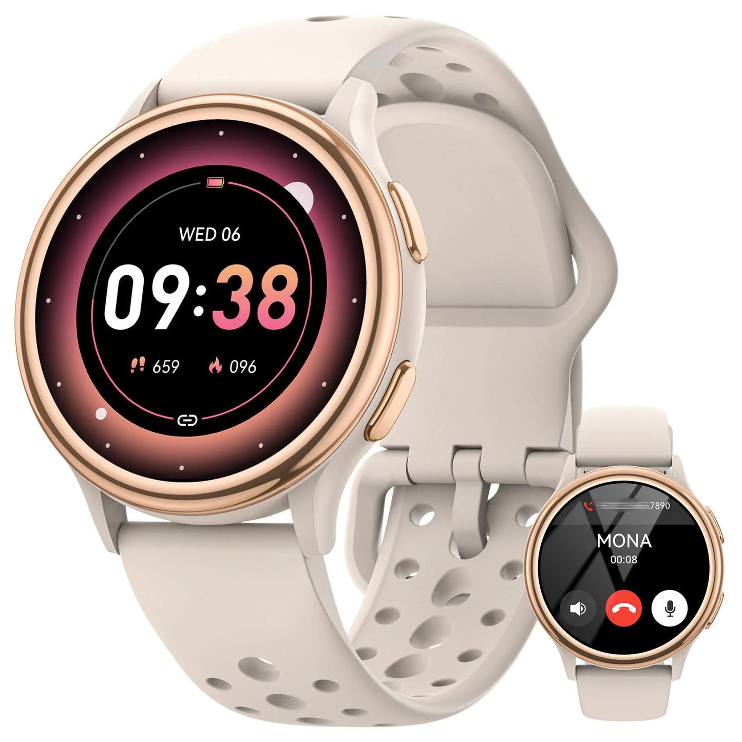 Smart Watches for Women 1.27 Inch Fitness Tracker for iPhone Android