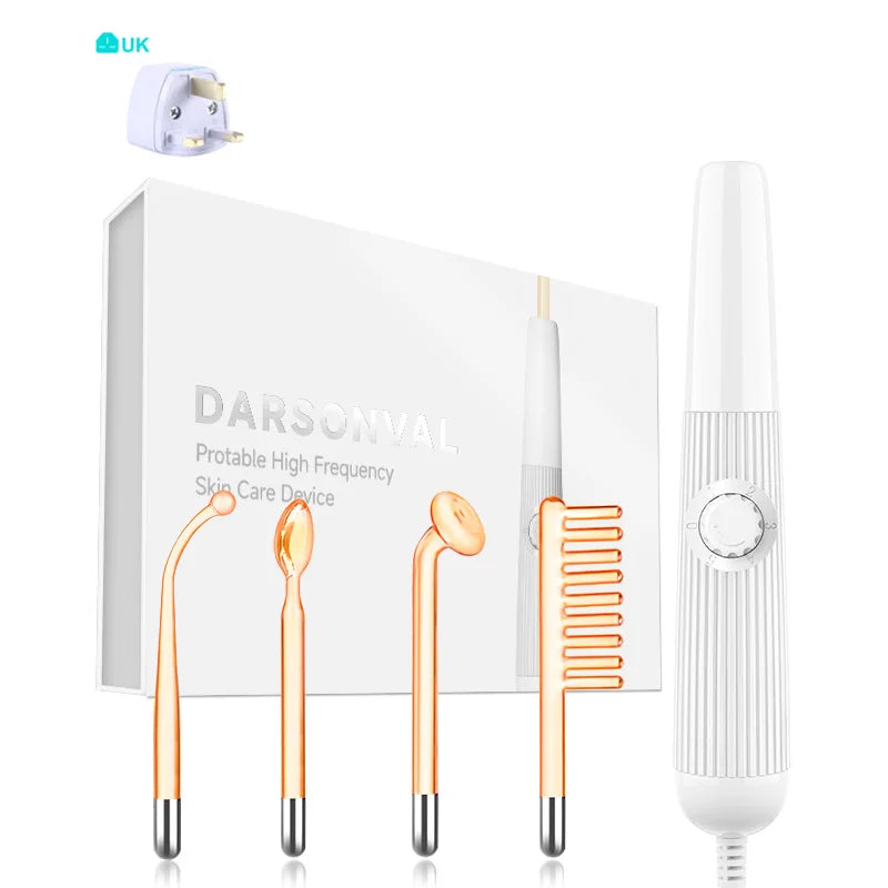 Darsonval High Frequency Red Light Therapy Wand Facial Care