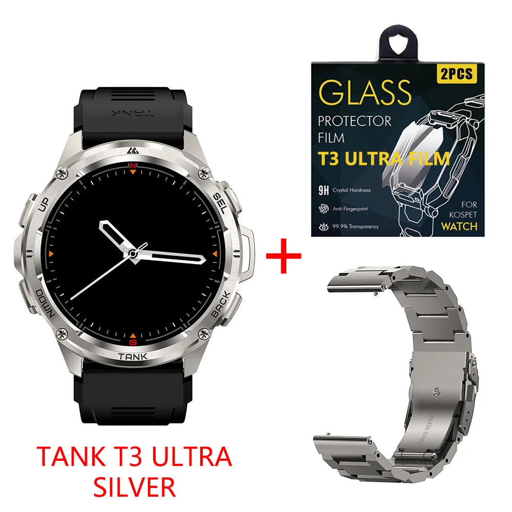 2024 NEW TANK T3 Ultra GPS Smart Watches For Men Women Waterproof Fitness Digital Bluetooth Watches