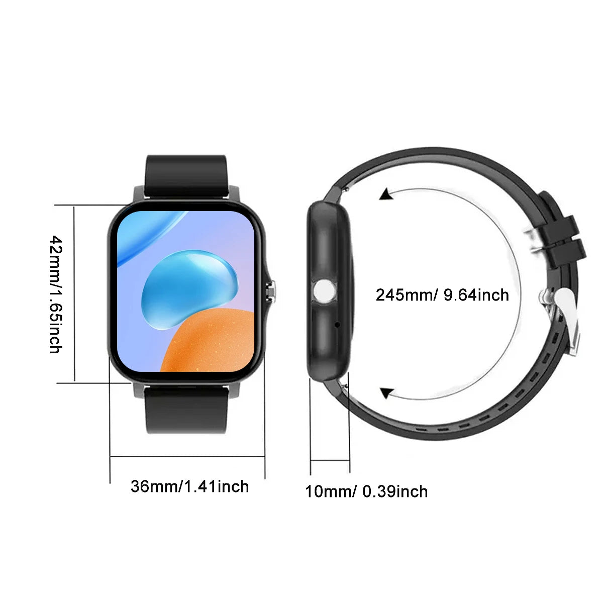 Wireless Sports Watch with Call Function Compatible with Android and iPhone Fitness Tracker for Adults