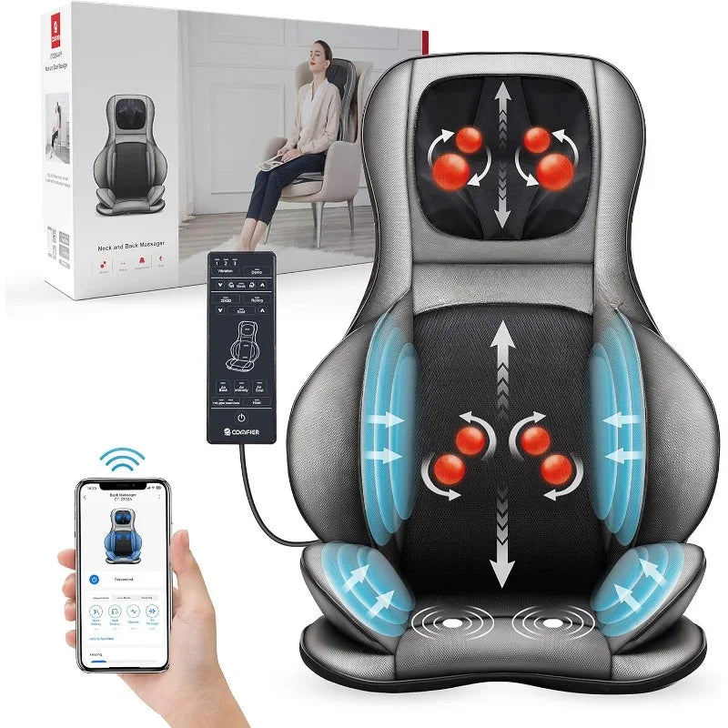 Hign-concerned Shiatsu Neck Massager 2D3D Kneading Heat App