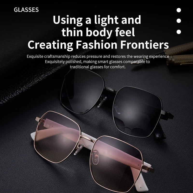 MOPINK Smart Glasses with Bluetooth Audio Touch Controls