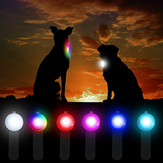 Led Dog Collar Pendant Rechargeable Usb Luminous Flash Light