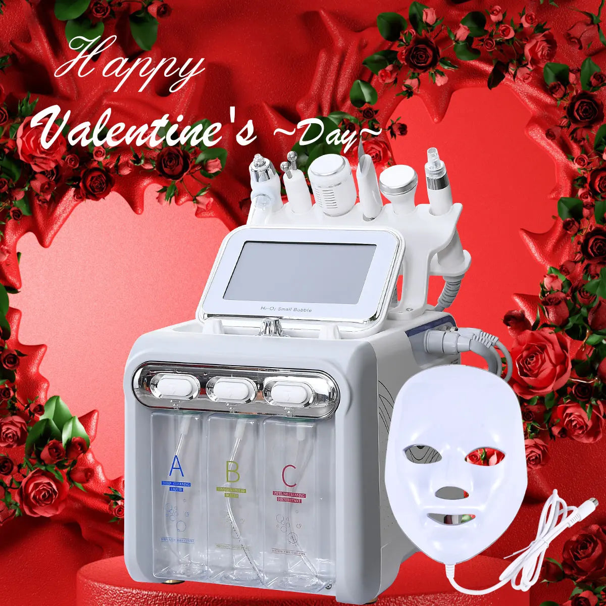 7 In 1 H2O2 Beauty Skin Cleansing Hydrofacial Machine Aqua Peeling Facial Machine for Home Use