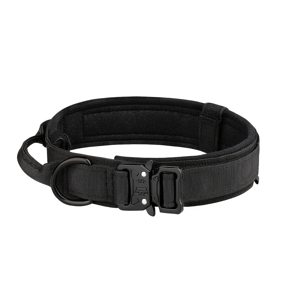 Dog Training Adjustable Tactical Dog Collar Leash Set