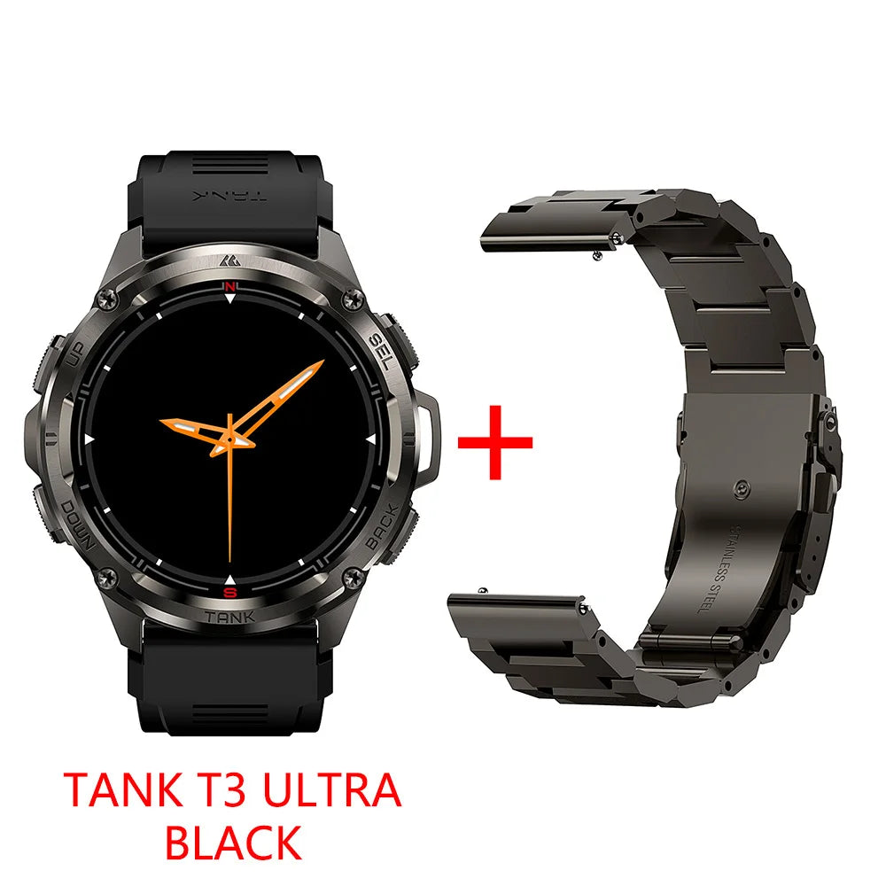 2024 NEW TANK T3 Ultra GPS Smart Watches For Men Women Waterproof Fitness Digital Bluetooth Watches
