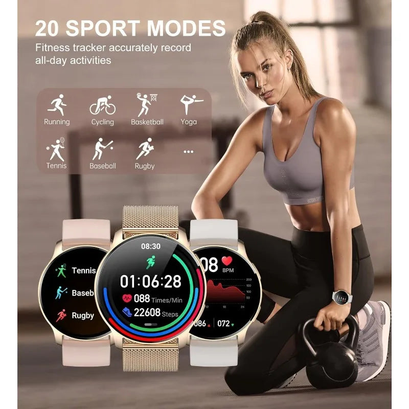 Smart Watch for Women Answer/Make Call Fitness Tracker Waterproof