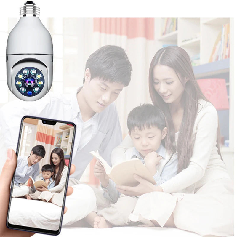 Wifi IP E27 Bulb Surveillance Camera Night Vision Wireless Home Security CCTV Mini Camera 1080P