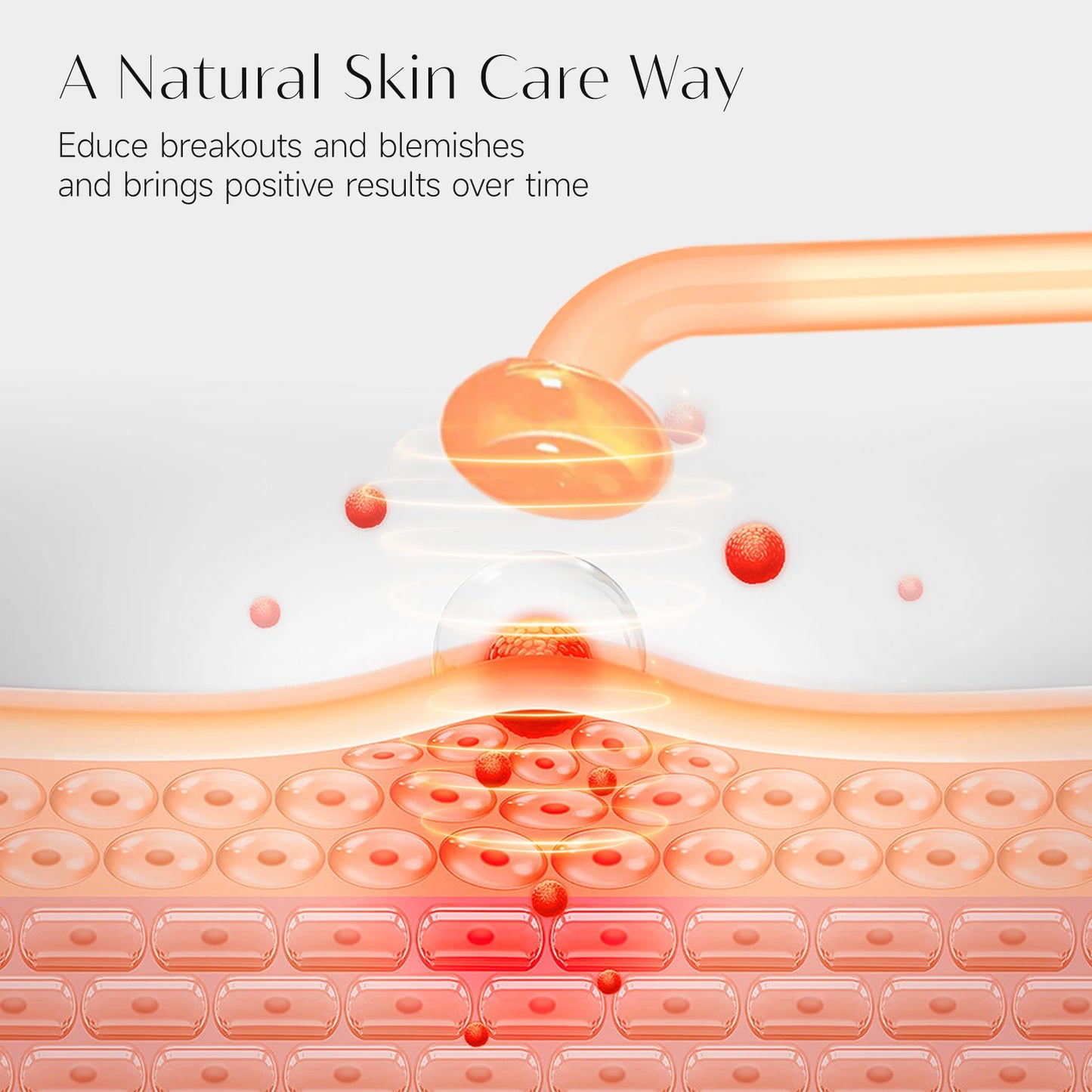 Darsonval High Frequency Red Light Therapy Wand Facial Care