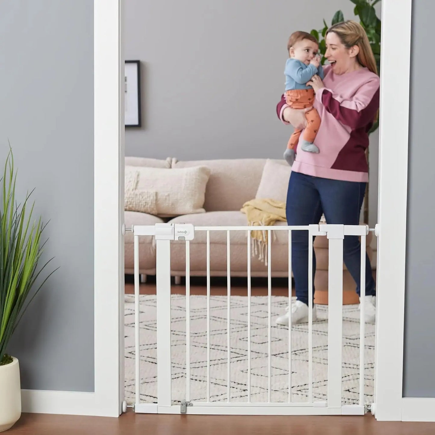 Hign-concerned Install Walk Thru Baby Gate For Doorways