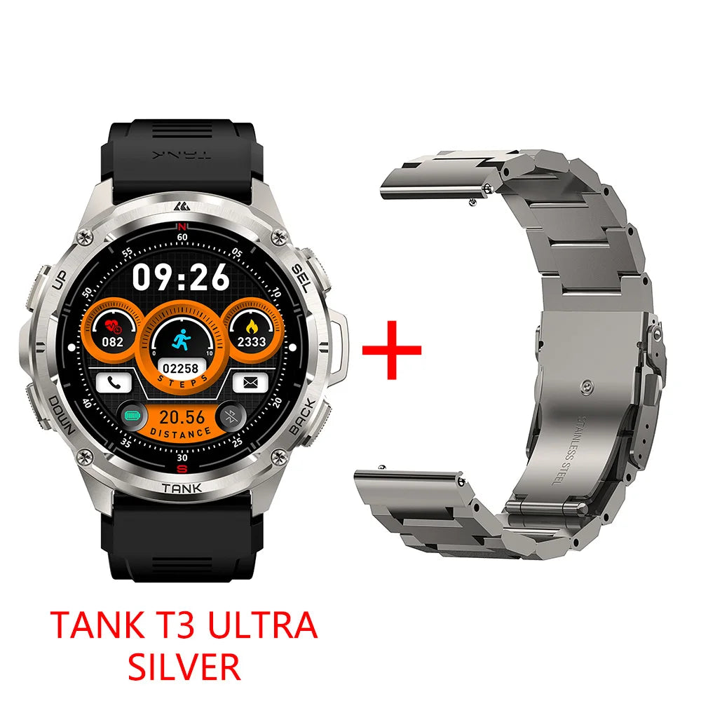 2024 NEW TANK T3 Ultra GPS Smart Watches For Men Women Waterproof Fitness Digital Bluetooth Watches