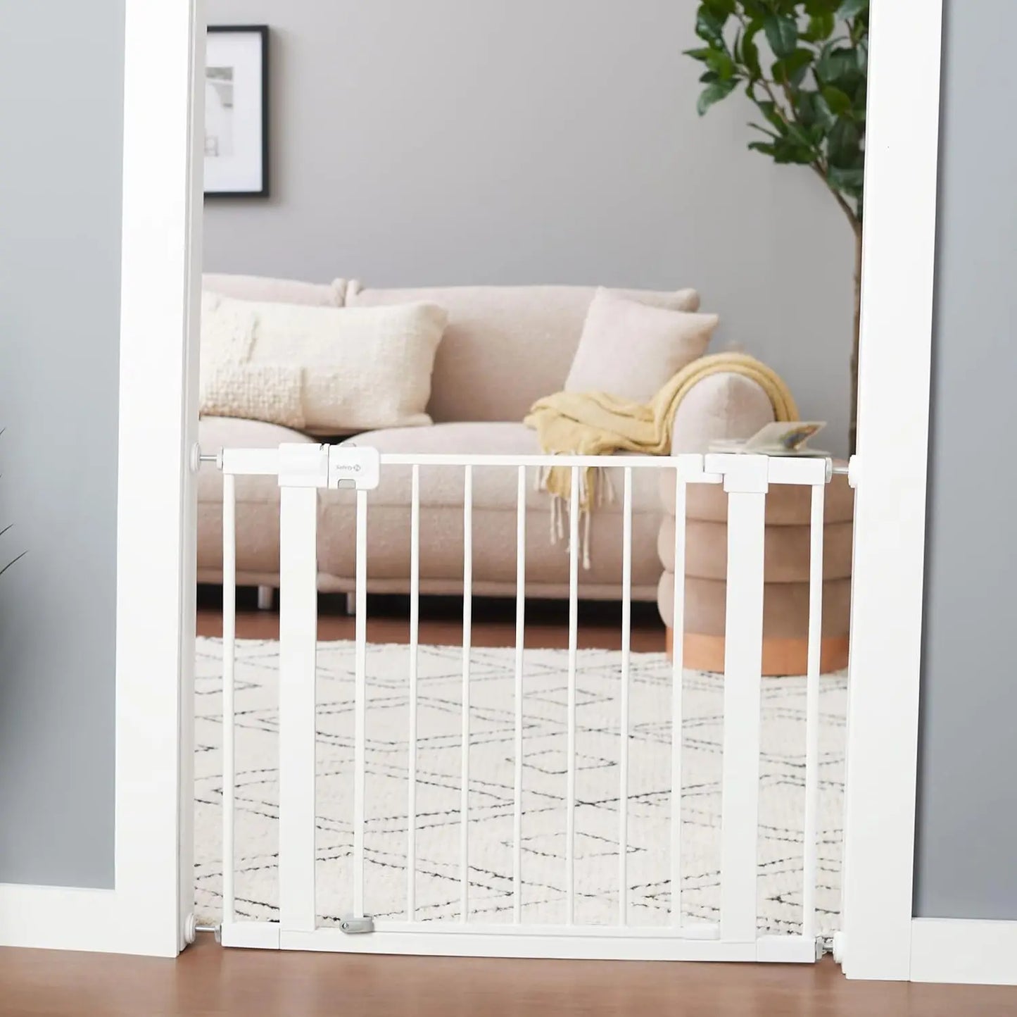 Hign-concerned Install Walk Thru Baby Gate For Doorways