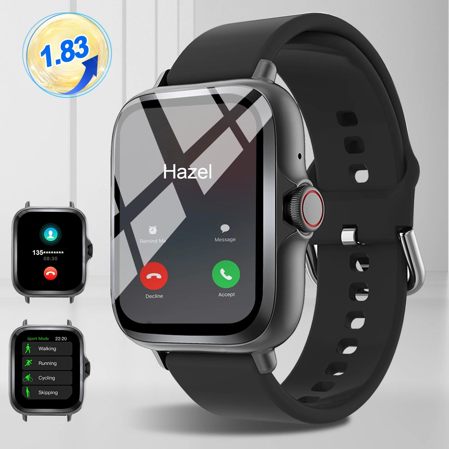 Smart Watch With Full Touch Screen Call Message Reminder Music Control Compatible With iPhone Android