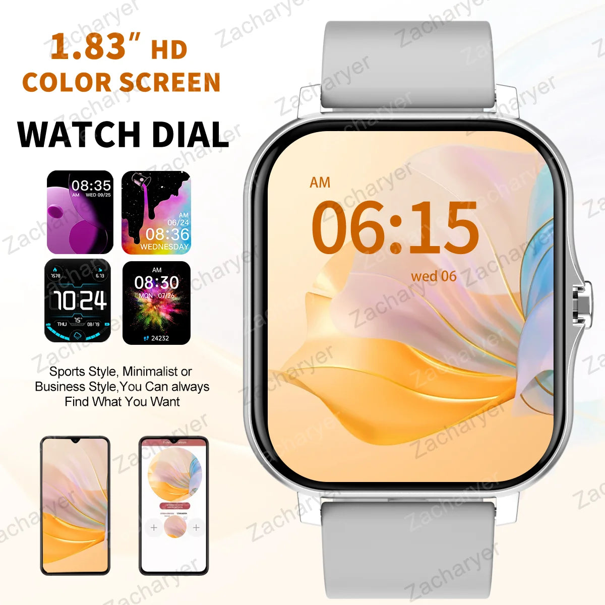 Lomaxfr Sports Smart Watch with Wireless Call Function