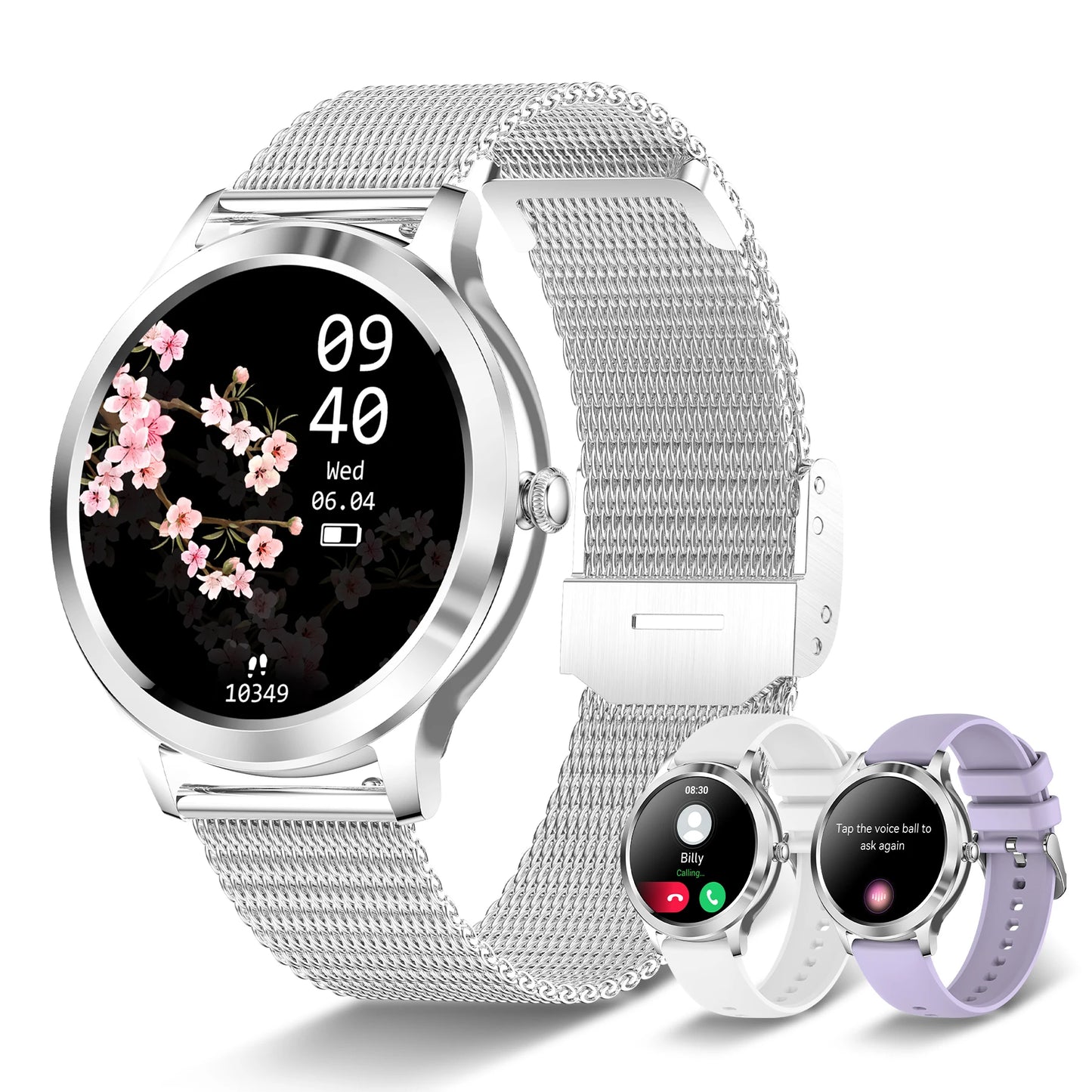 Smart Watch for Women Fitness Tracker Music Call Reminders
