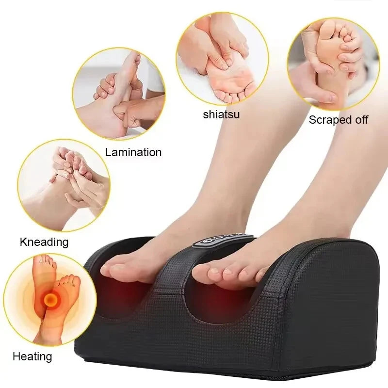 Infrared Heating Foot Massager Rolling Shiatsu Calf Therapy