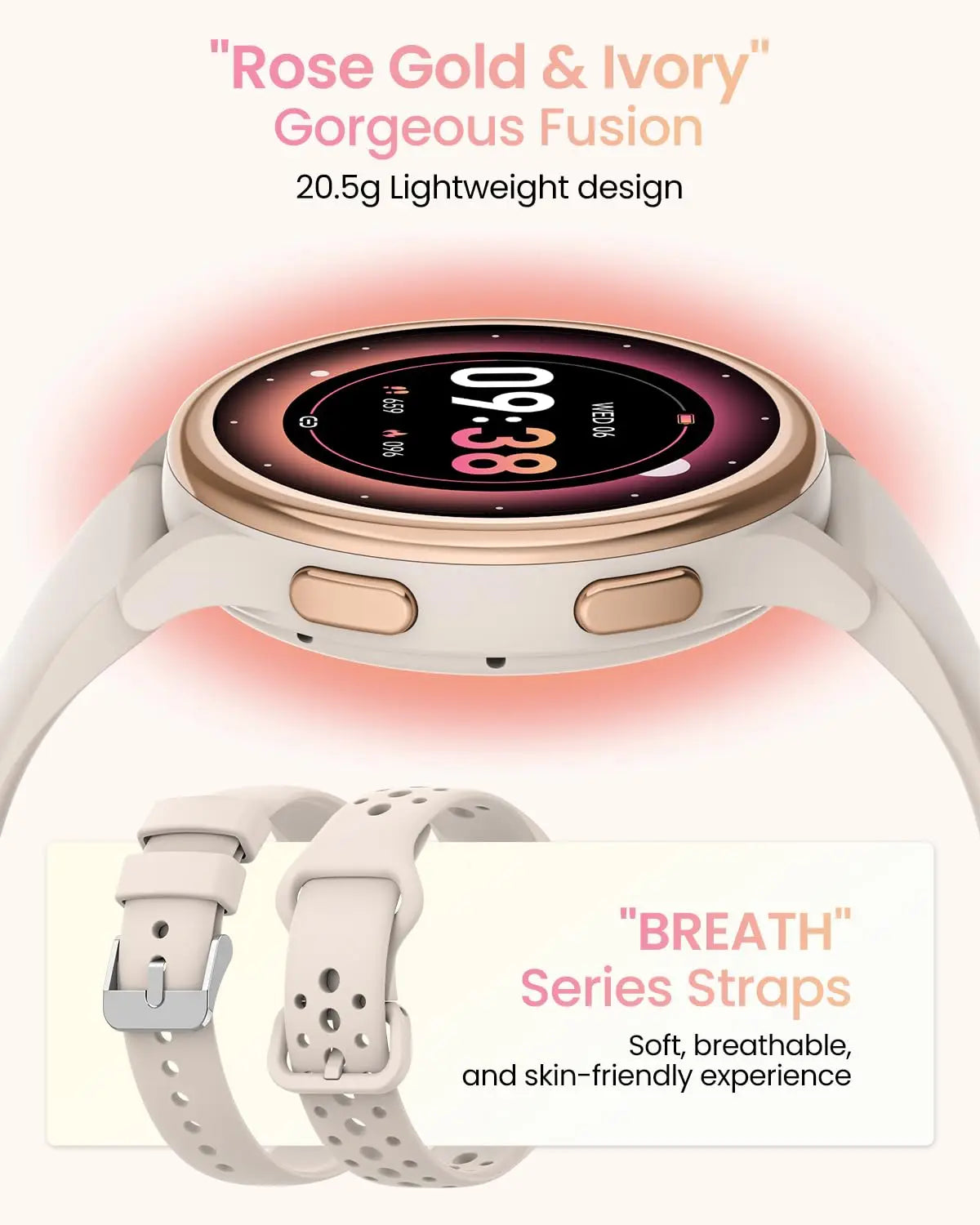 Smart Watches for Women 1.27 Inch Fitness Tracker for iPhone Android