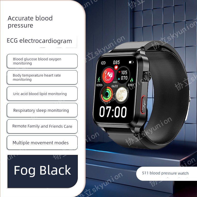 Skyunion W2 Blood Pressure Wrist Smartwatch For Elderly