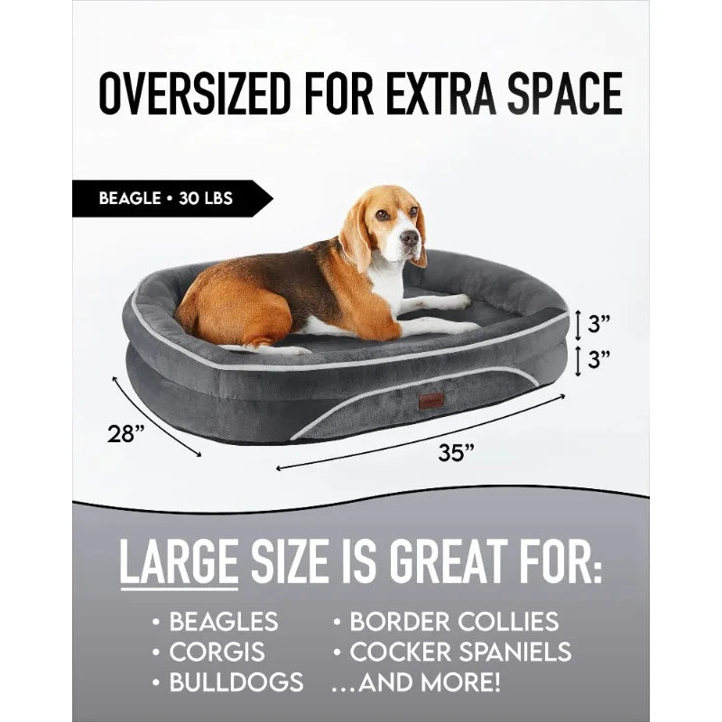 Ophanie Luxury Pet Orthopedic Sofa Bed Removable Cover