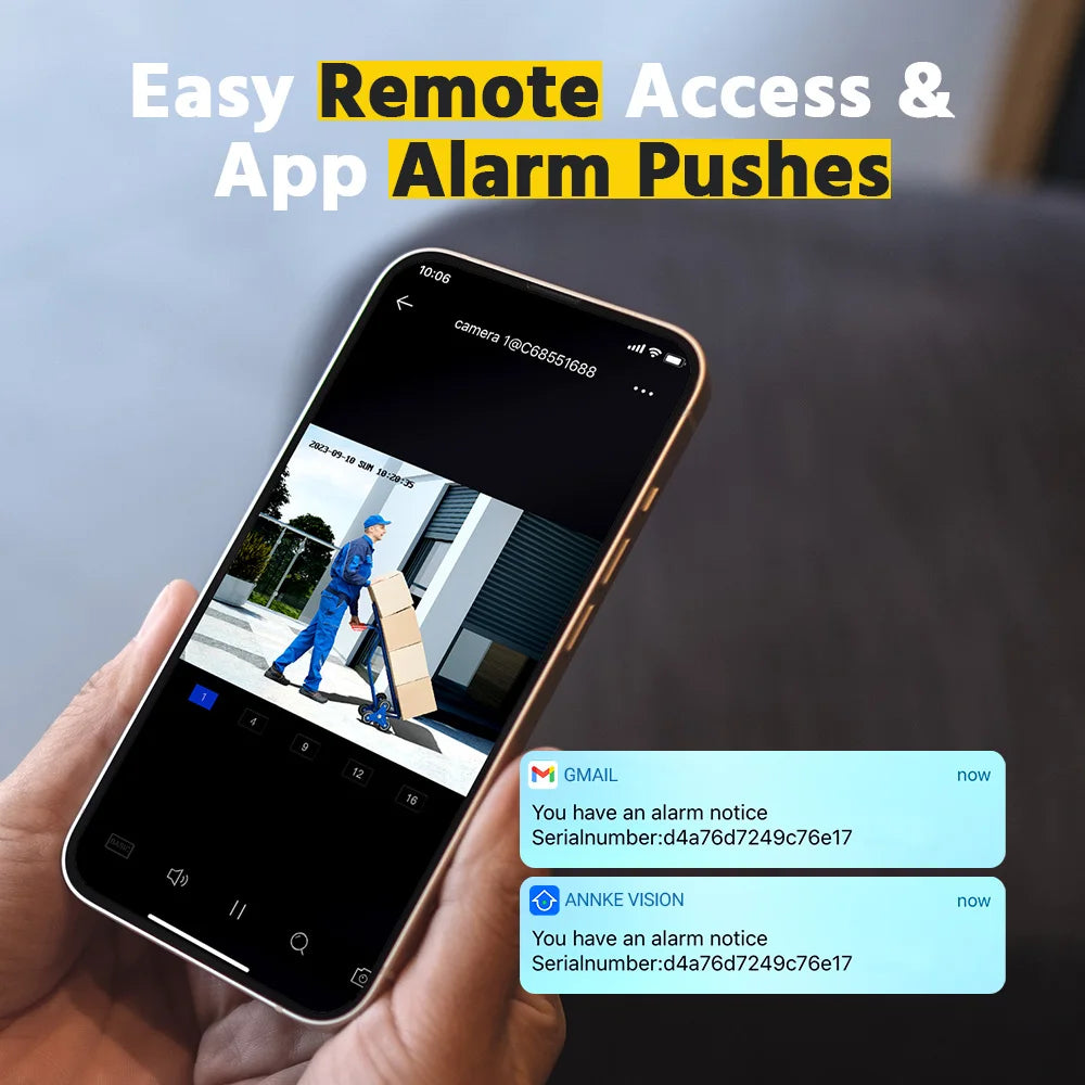 Annke Smart Home 180 Degree 8MP Duo POE Dual Lens Wide View Outdoor Video Camera 4K AI Human Detection 8MP Security CCTV Camera