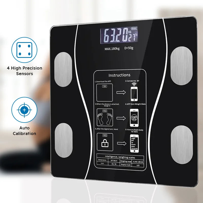 Smart Body Fat Scale With Wireless LED Digital Scale