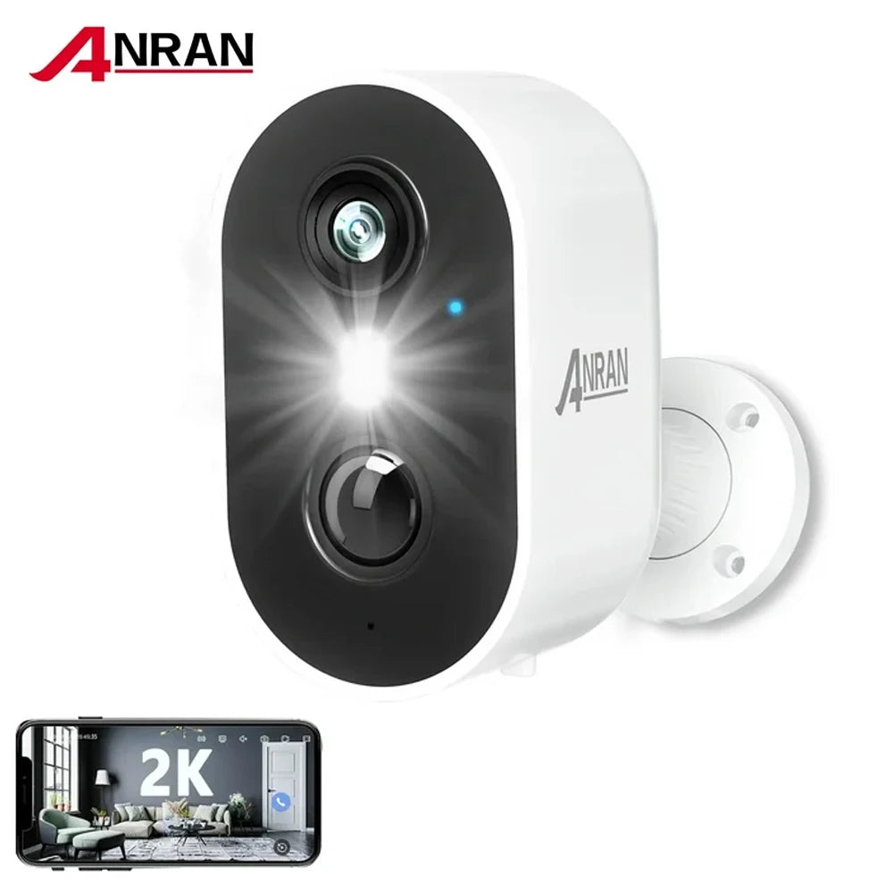 ANRAN 2K Rechargeable Wireless WiFi Security Camera System