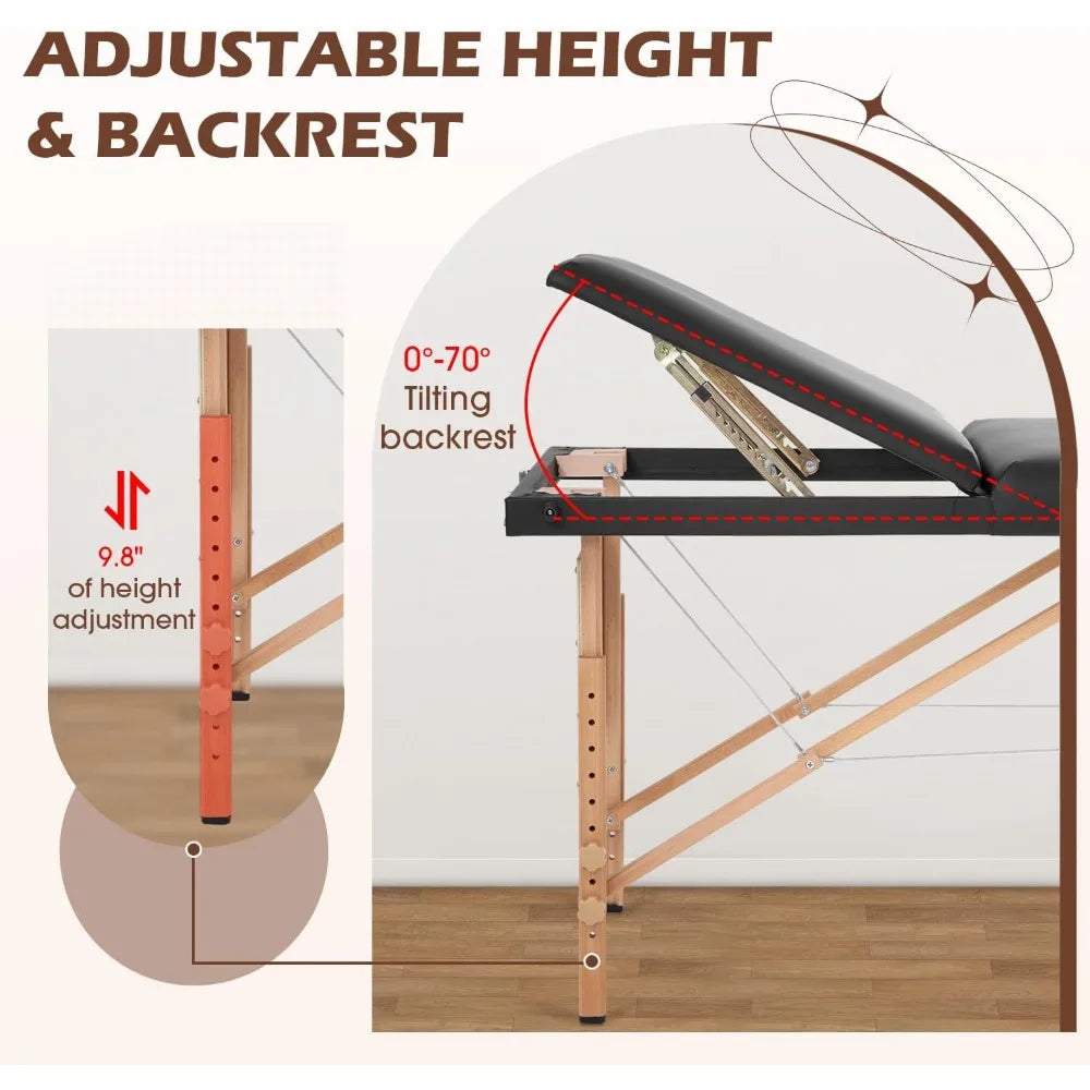 Hign Concerned Portable Massage Table With Non Woven Bag