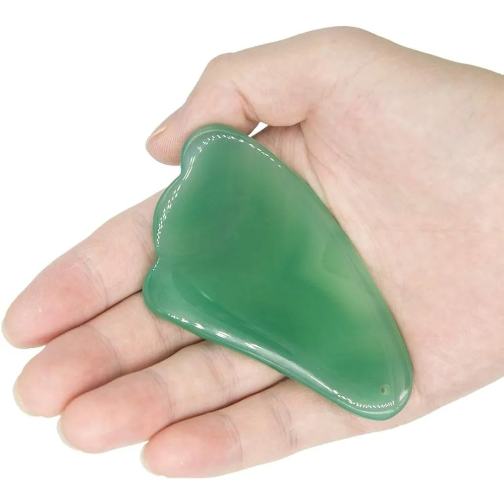 Hign-concerned Natural Jade Gua Sha Scraping Massage Tool