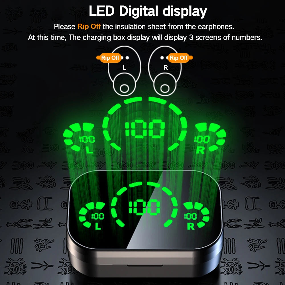 NES TWS Wireless Bluetooth Earphones Sport Stereo Headphones HiFi Music Earbuds With Built-In Microphone HD Call Gaming Headset