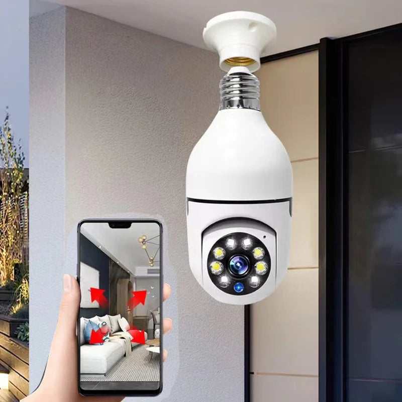 Wifi IP E27 Bulb Surveillance Camera Night Vision Wireless Home Security CCTV Mini Camera 1080P