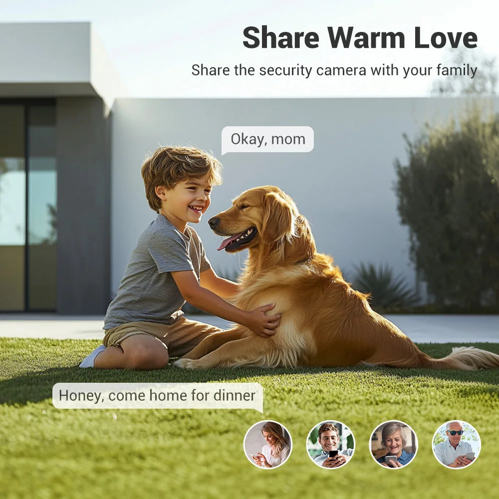 BoyKeep Indoor Outdoor WiFi Security Camera 1080P 2 Way Audio