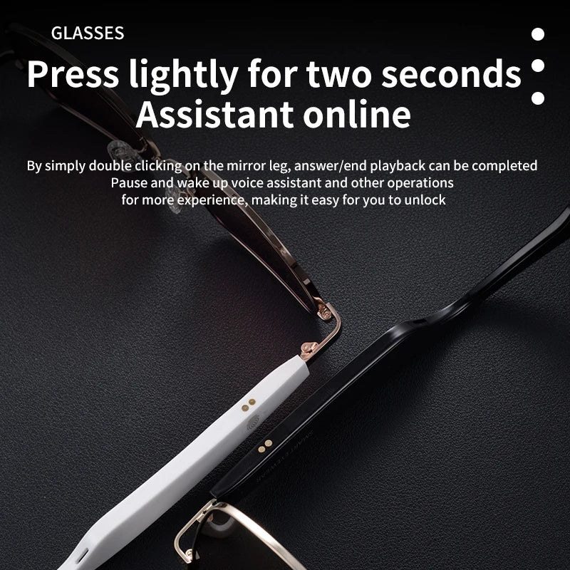 MOPINK Smart Glasses with Bluetooth Audio Touch Controls