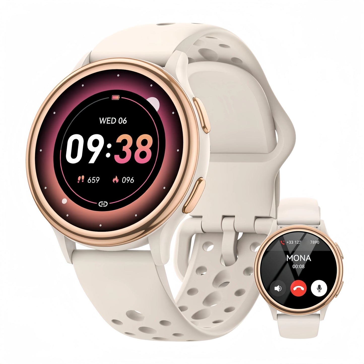 Smart Watches for Women 1.27 Inch Fitness Tracker for iPhone Android