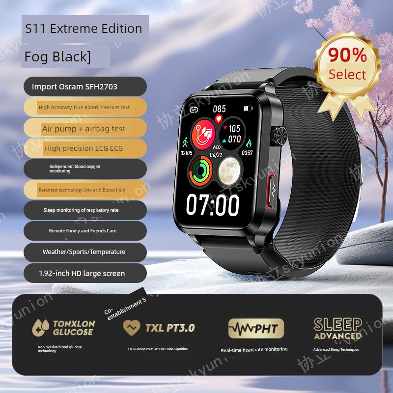 Skyunion W2 Blood Pressure Wrist Smartwatch For Elderly