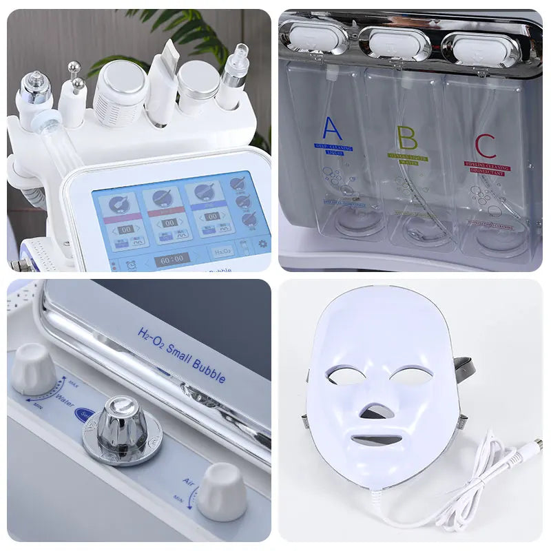 7 In 1 H2O2 Beauty Skin Cleansing Hydrofacial Machine Aqua Peeling Facial Machine for Home Use