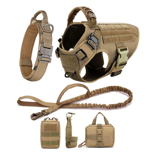 Large Dog Harness And Leash Training Walking Vest Set