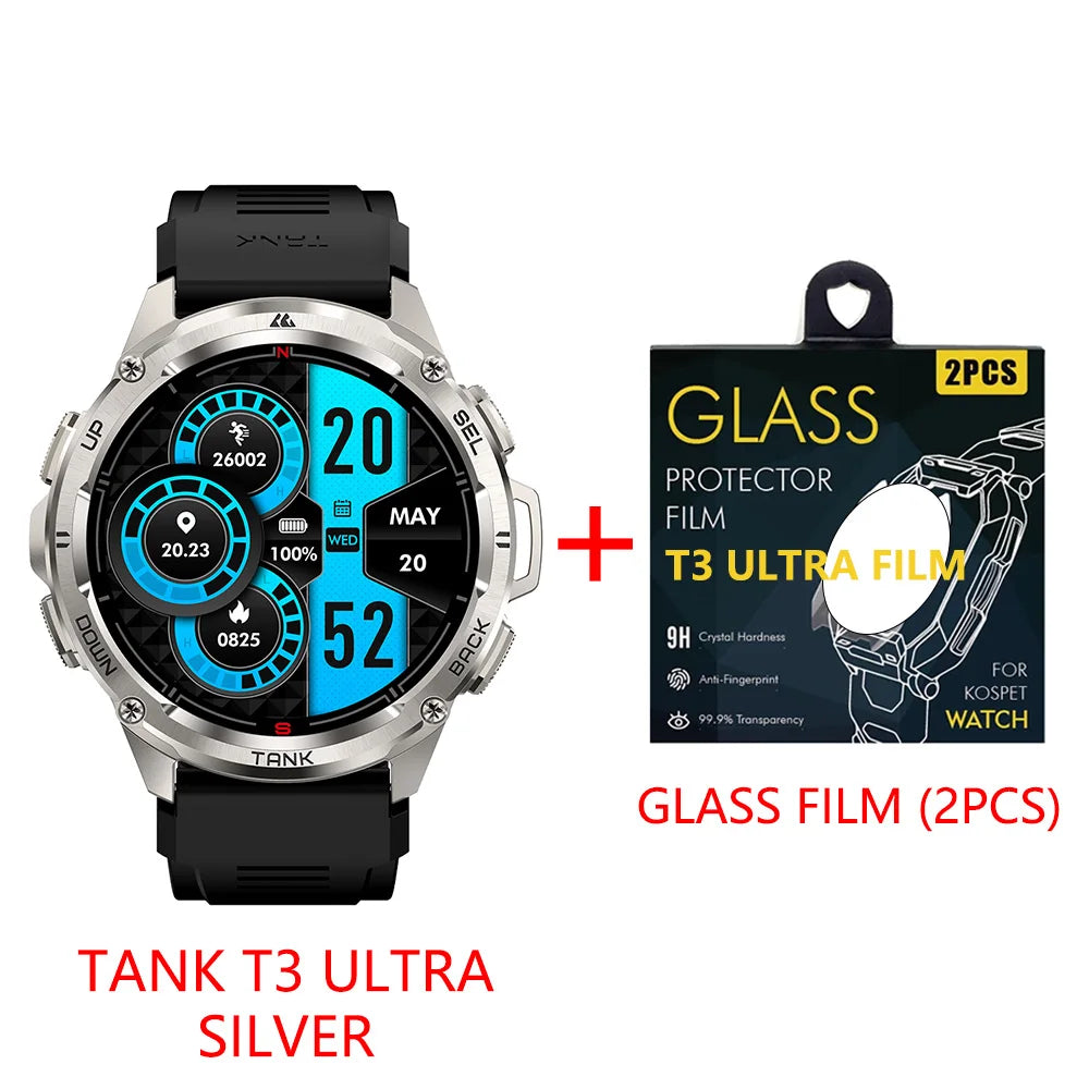 2024 NEW TANK T3 Ultra GPS Smart Watches For Men Women Waterproof Fitness Digital Bluetooth Watches