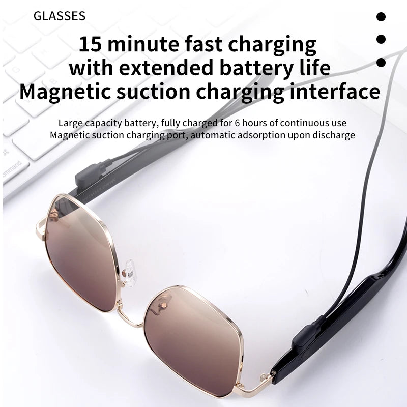 MOPINK Smart Glasses with Bluetooth Audio Touch Controls