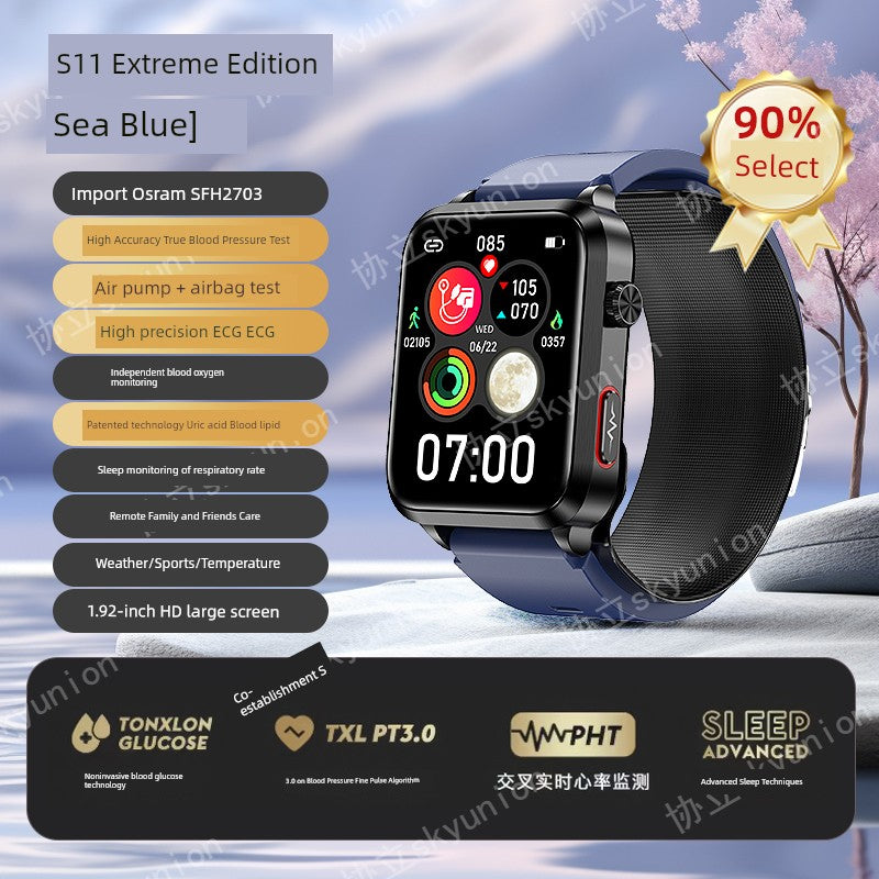 Skyunion W2 Blood Pressure Wrist Smartwatch For Elderly