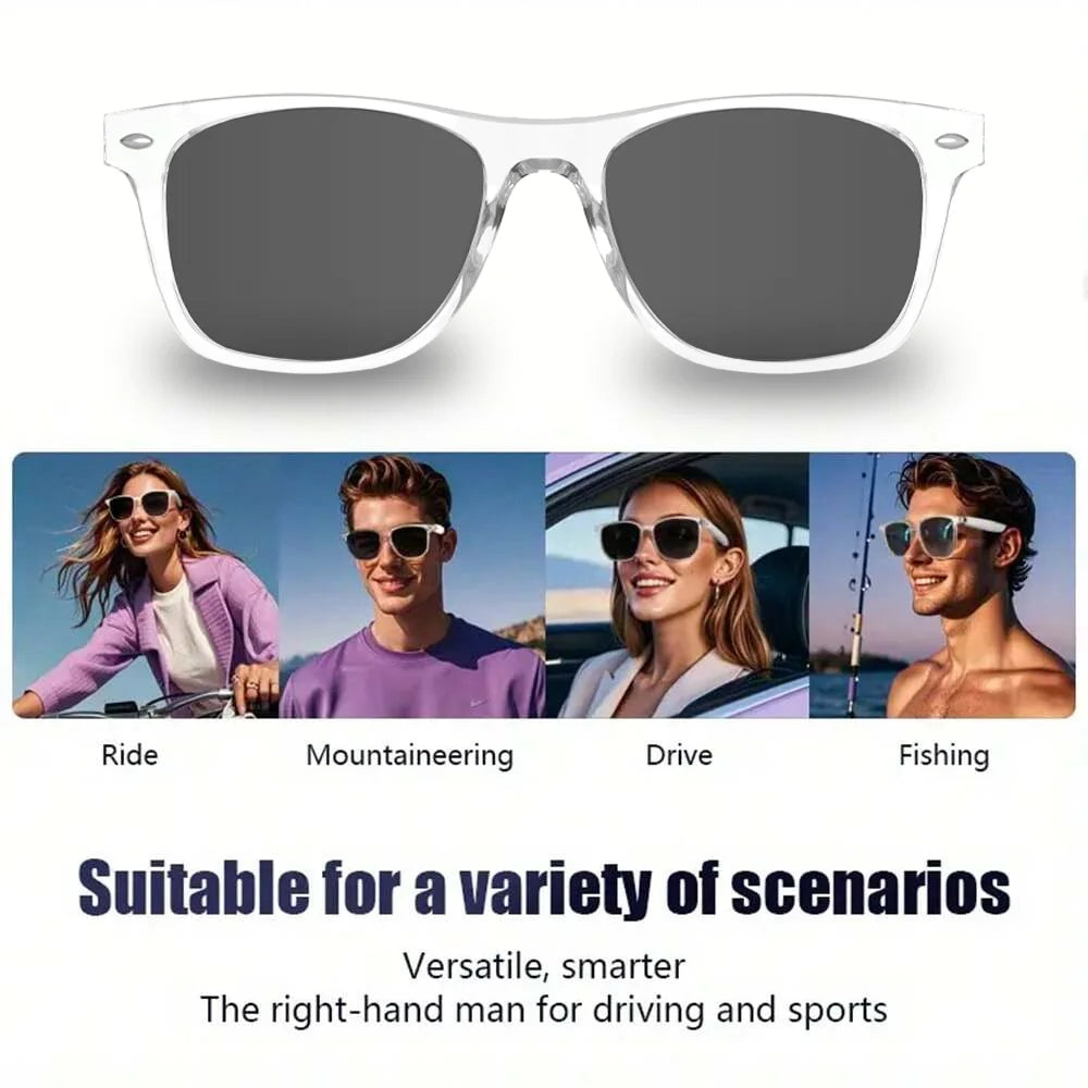 Senbono Original E13 Smart Glasses With Sunglasses Open Ear Headsets Waterproof Hands-Free Calling Sunglasses For Men And Women