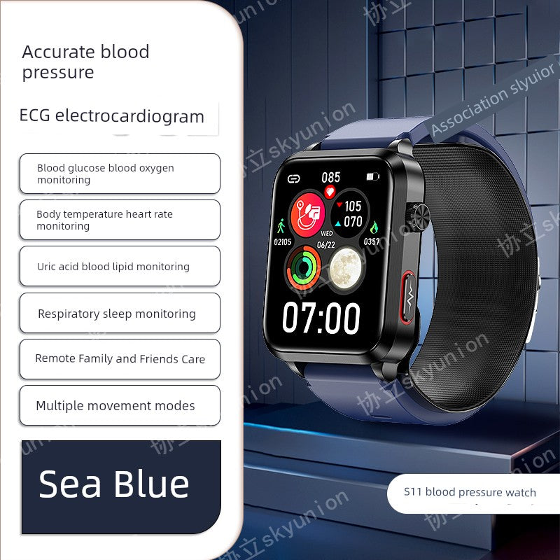 Skyunion W2 Blood Pressure Wrist Smartwatch For Elderly