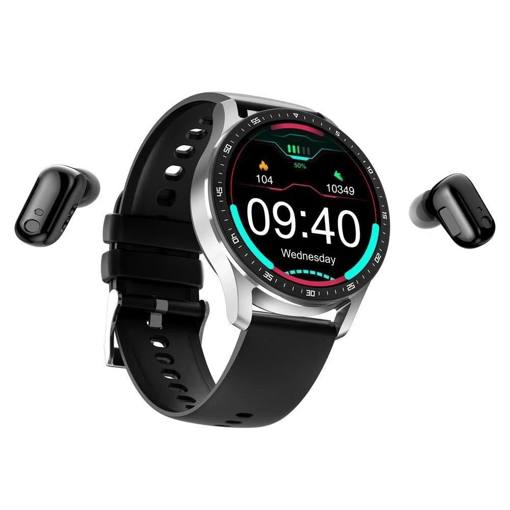 TWS Bluetooth Smart Watch With Earbuds by Dynamic Deals