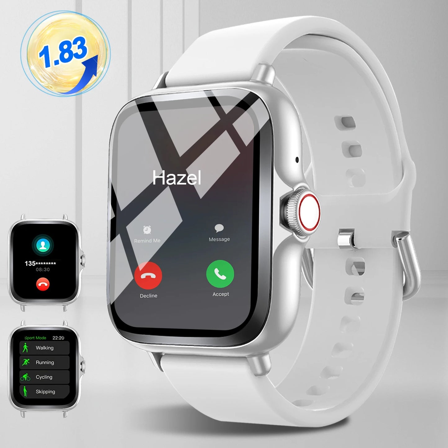 Smart Watch With Full Touch Screen Call Message Reminder Music Control Compatible With iPhone Android