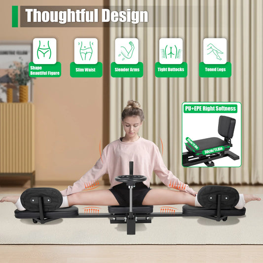 Leg Stretcher Fitness Training Equipment Sports Flexibility Stretching Machine 100KG for Ballet Yoga Exercise