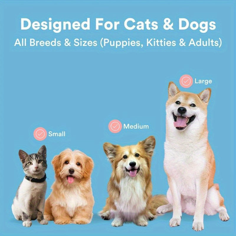 Dog Toothbrush 360 Degree Brushing Kit Cat Toothbrush Dog Teeth Cleaning Finger Toothbrush for Small and Large Pets 2 Pack Without Battery