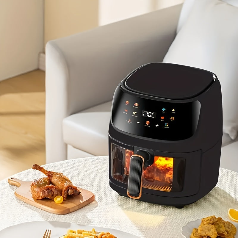 Electric Air Fryer Oven with Smart Cooking Programs, Large Capacity Multifunctional Touch Control