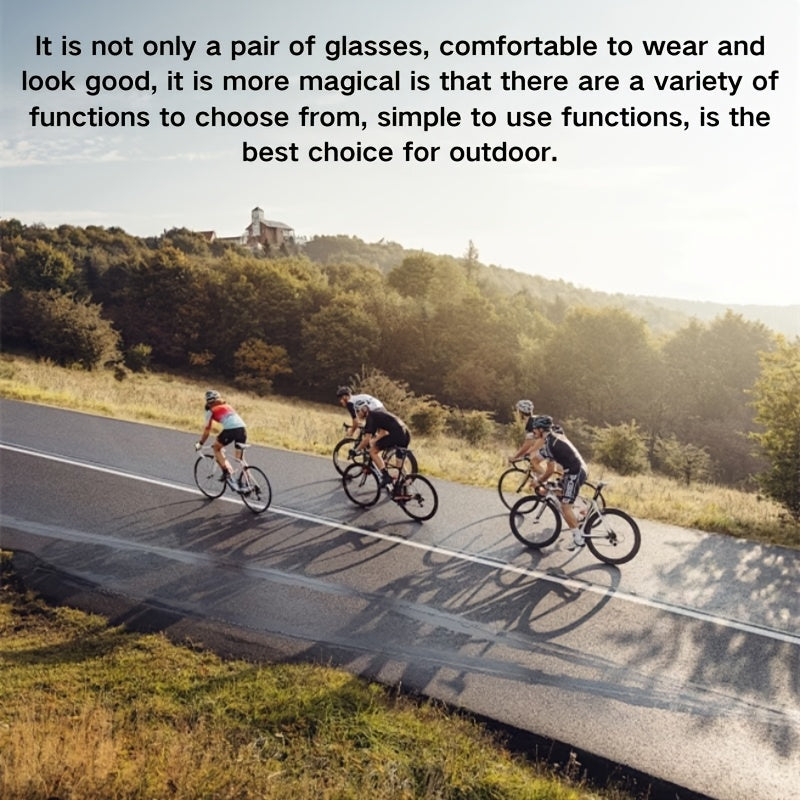 4K HD Smart Glasses Camera USB Rechargeable 180-Min Battery Life